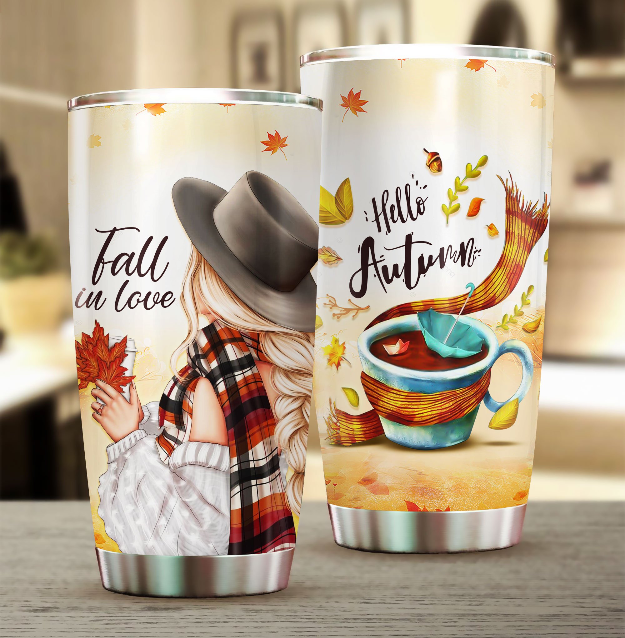 Fall In Love – Autumn Stainless Steel Tumbler