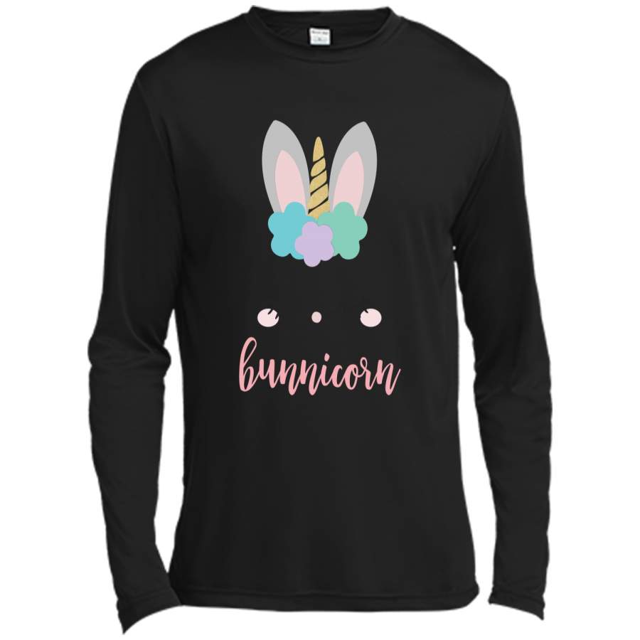 Bunnicorn Easter T-Shirt Girl Easter Bunny Gift Long Sleeve Moisture Absorbing Shirt