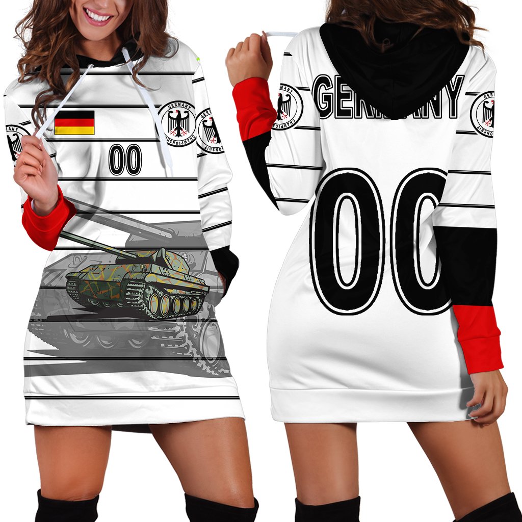 (Custom) Germany Tank Hoodie Dress Euro Soccer A27