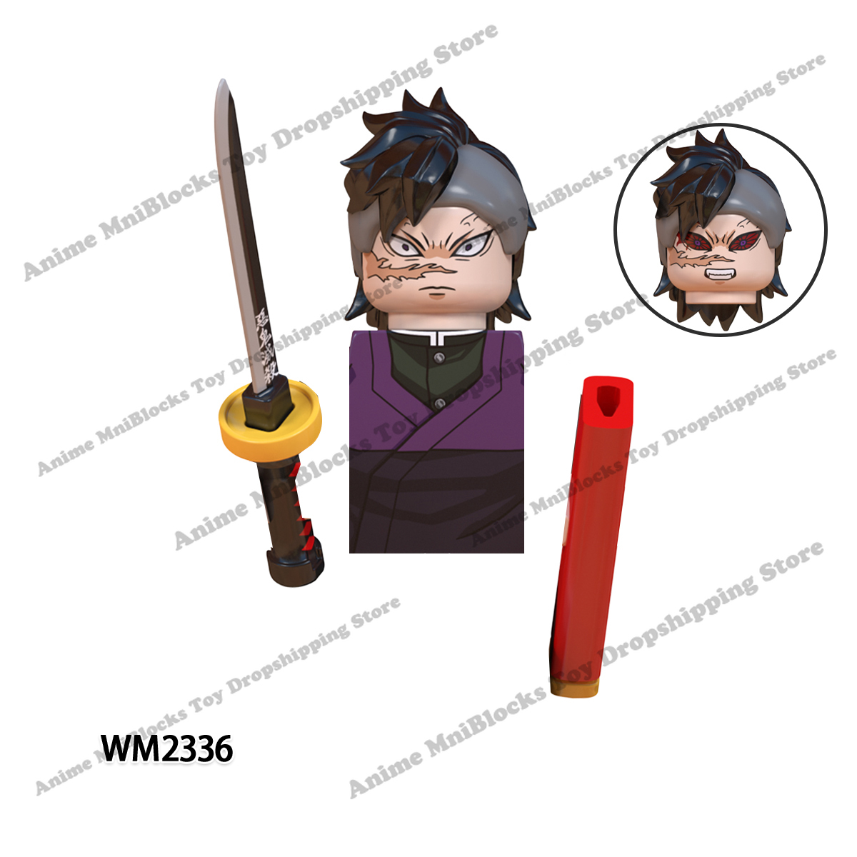 Wm6137 Demon Slayer Anime Uzui Tengen Shinazugawa Genya Sanemi Mini Action Toy Figures Building Blocks Assemble Toys Dolls Gifts Alx Shirttrend