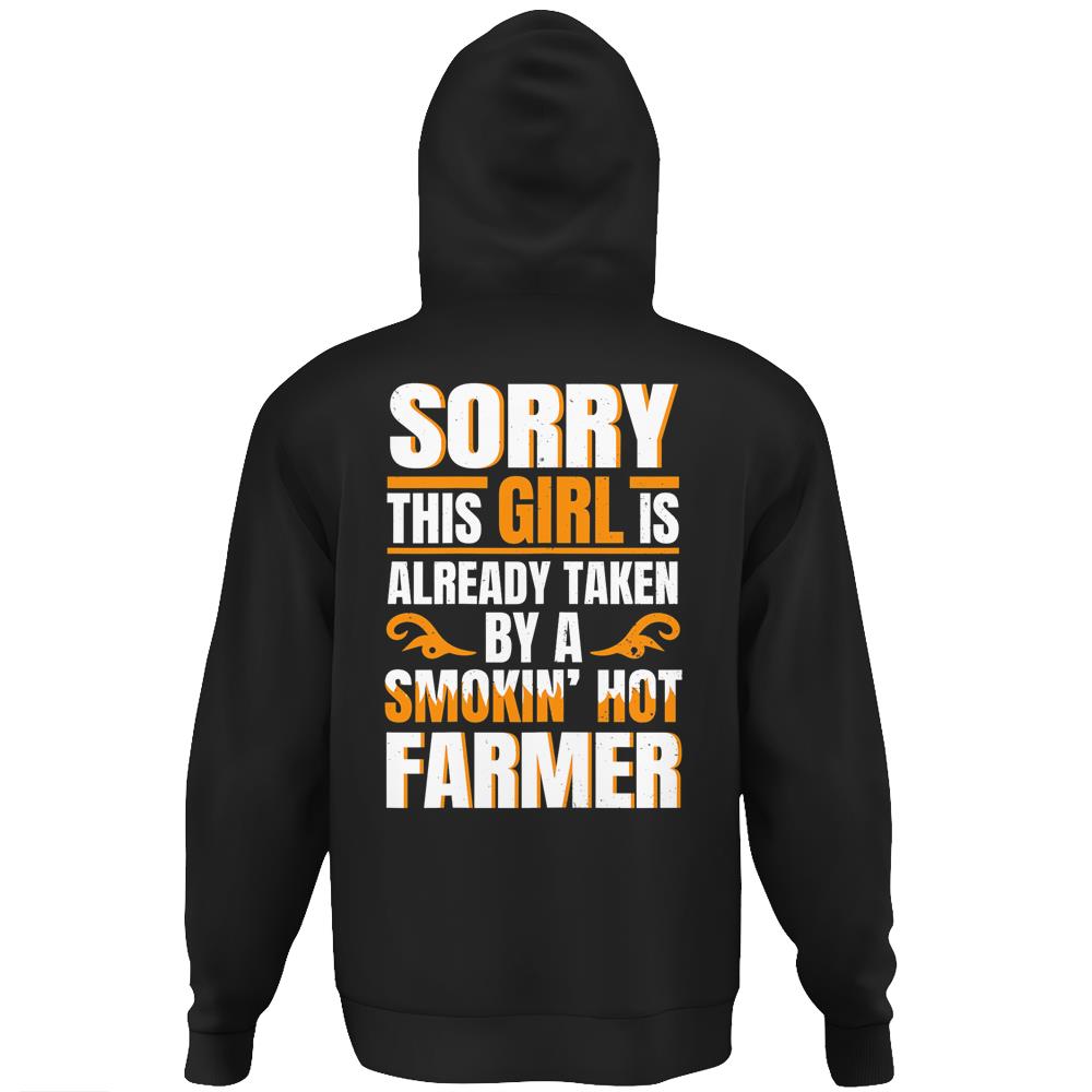 Womens Hot Farmer – Funny Women Hoodie Cool Girlfriend Farm Hoodie Print On Back