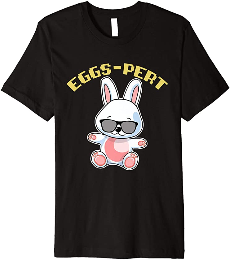 Cute Easter Rabbit Bunny Wears Glasses Gift Premium T-Shirt