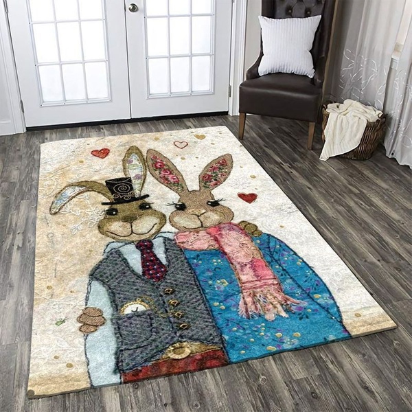 Rabbit 13 Area Rug Living Room Rug Home Decor Floor Decor VH3