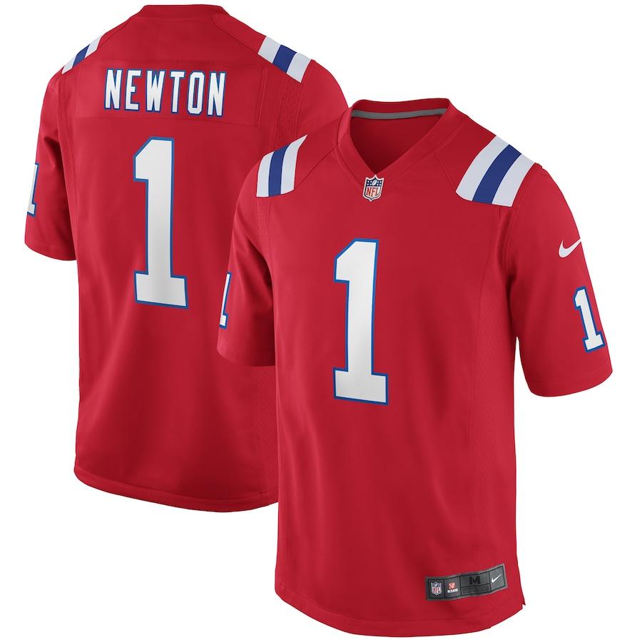 Cam Newton New England Patriots Nike Alternate Game Jersey – Red