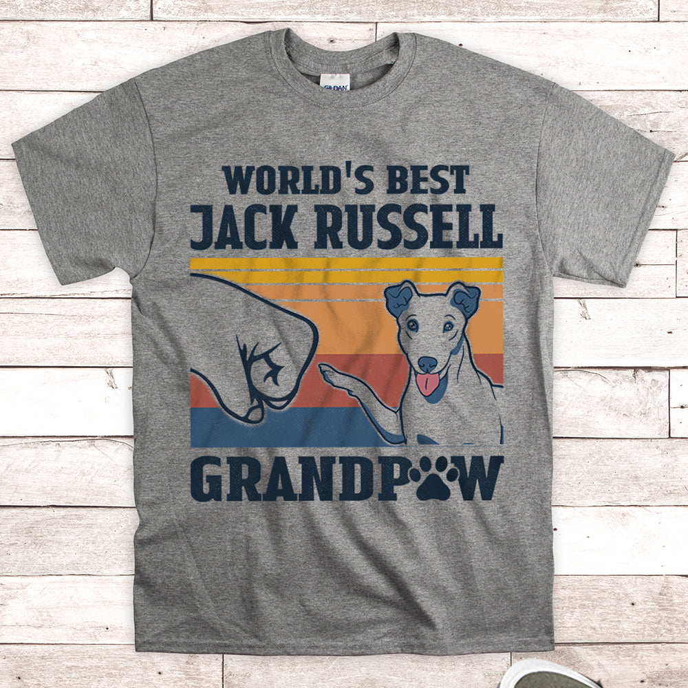 World’S Best Jack Russell Grandpaw Shirts Gift For Jack Russell Grandpa M0402 Nh95