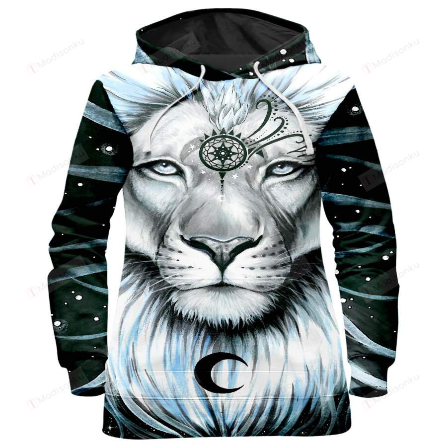 Amazing Lion Galaxy 3D All Print Hoodie, Zip- Up Hoodie