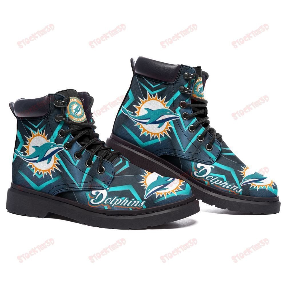 Miami Dolphins Boots – Premium Shoes/ Premium Leather Boots – Gift For Sports Lovers 84