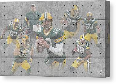 Green Bay Packers Team Joe Hamilton Canvas Print