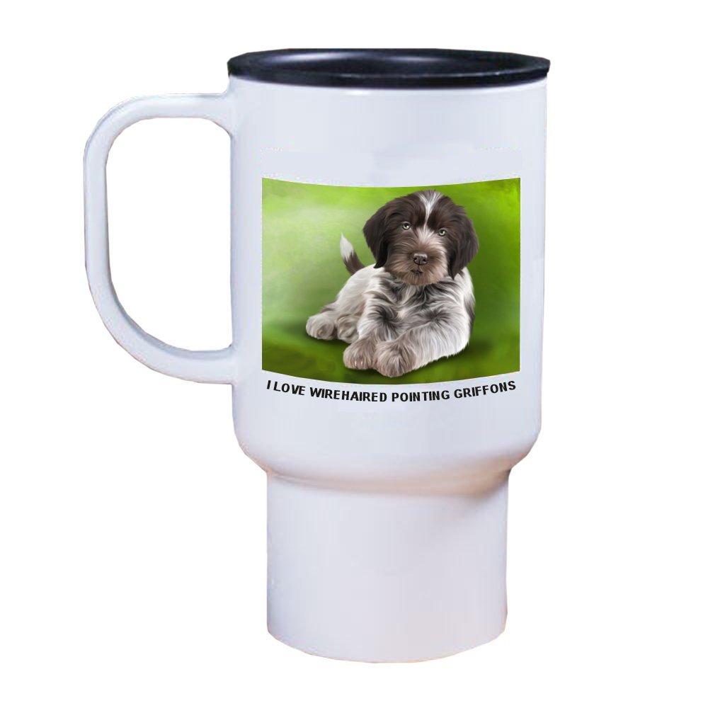 Wirehaired Pointing Griffon Puppy Dog Travel Mug