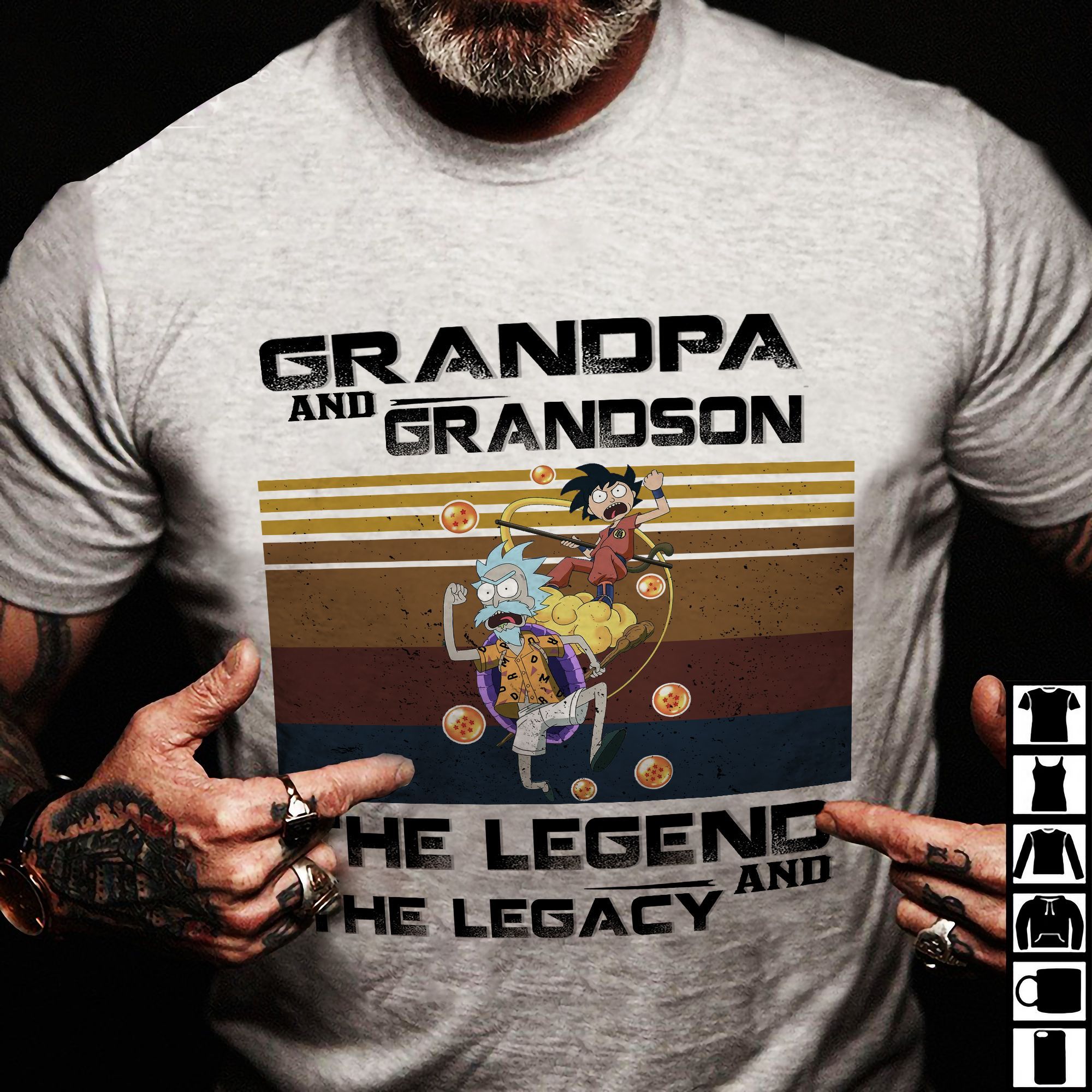 Baeelly™Ricku And Morshi Grandpa Grandson T-Shirt – Lv215