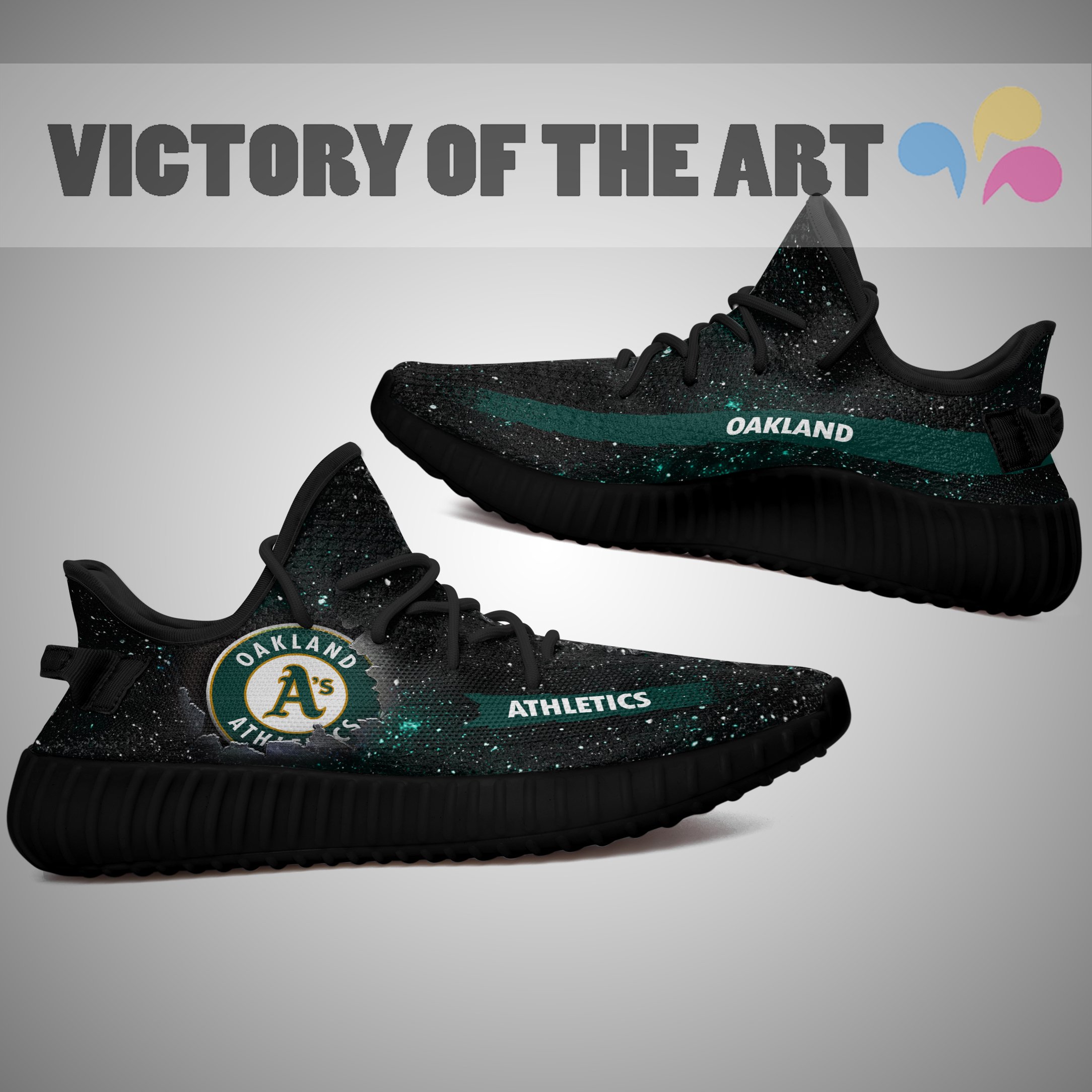 Art Scratch Mystery Oakland Athletics Shoes Yeezy