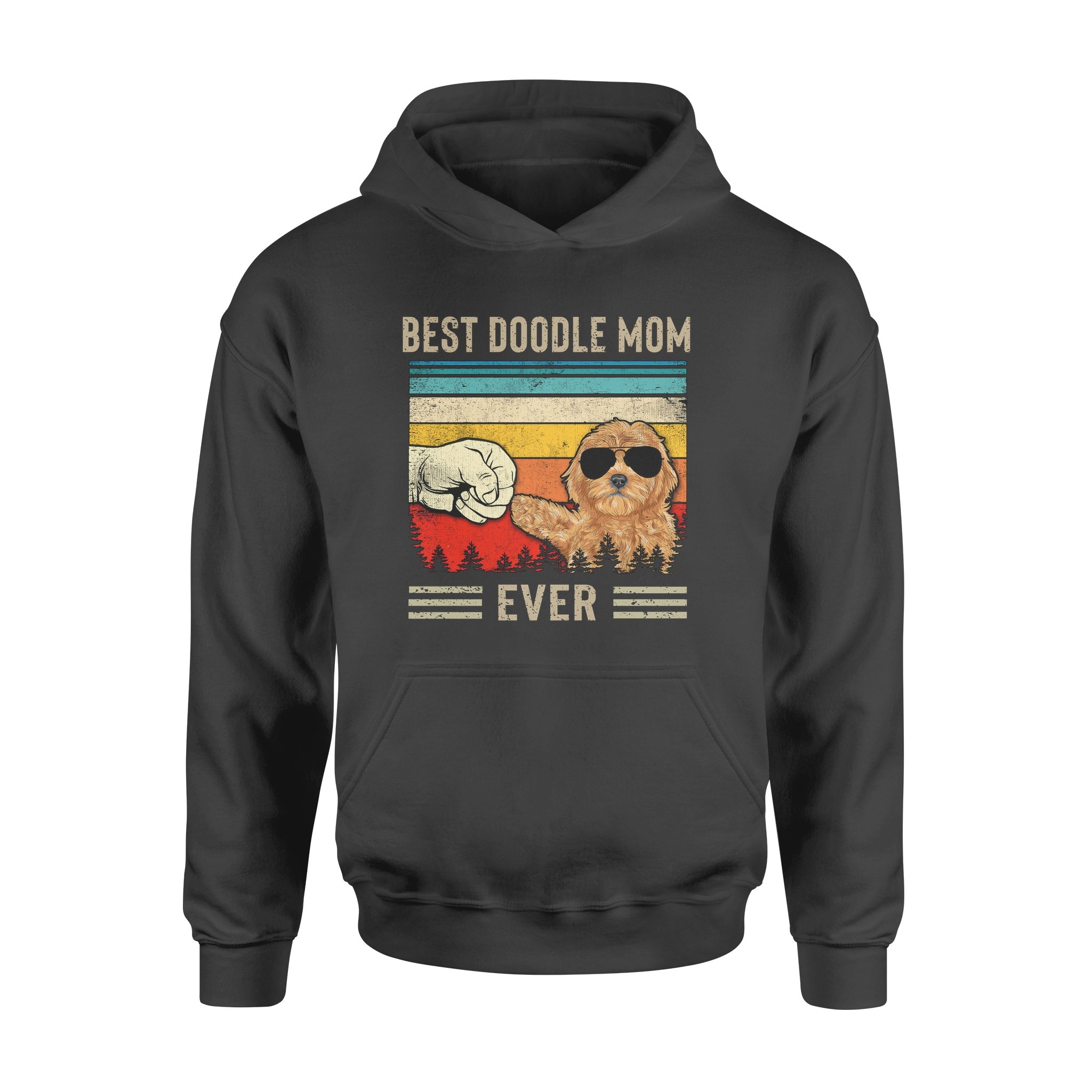 Best Doodle Mom Ever Vintage Retro Gift for Dog lovers – Premium Hoodie