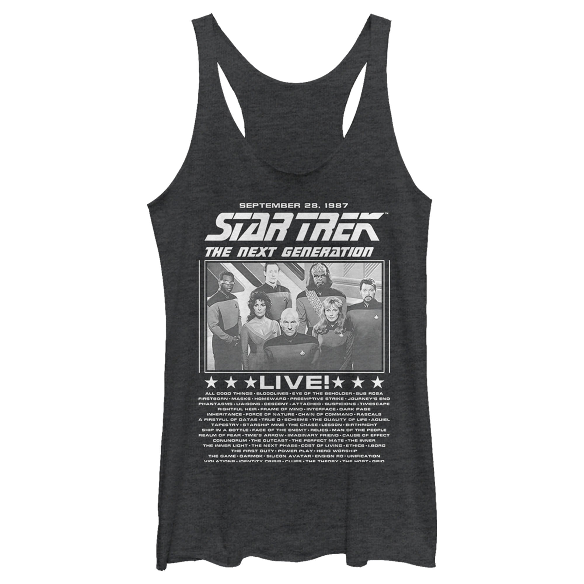 Women’S Star Trek: The Next Generation Concert Poster Racerback Tank Top