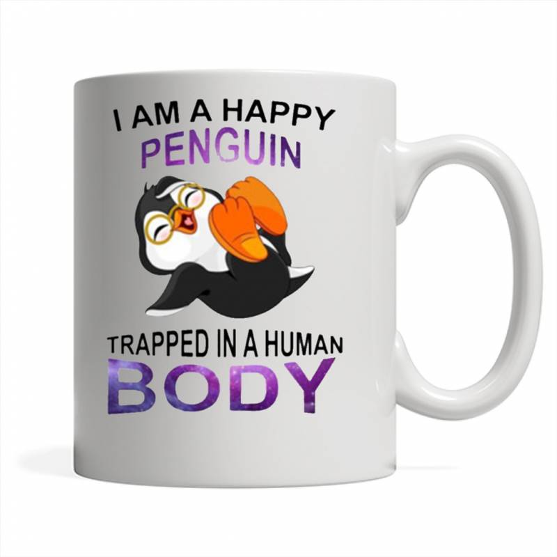 I Am A Happy Penguin Trapped In A Human Body – Mug