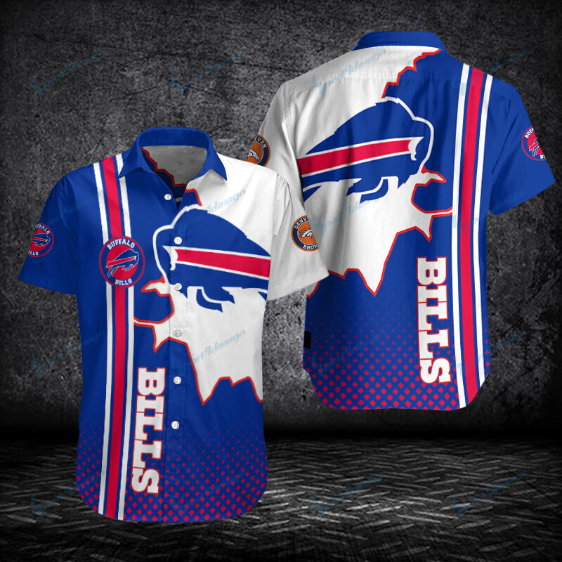 Buffalo Bills Button Shirt Bg946