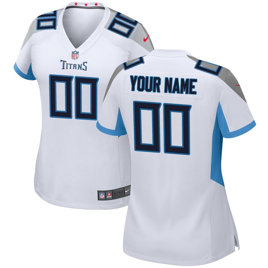 Tennessee Titans Nike Womens Custom Game Jersey – White