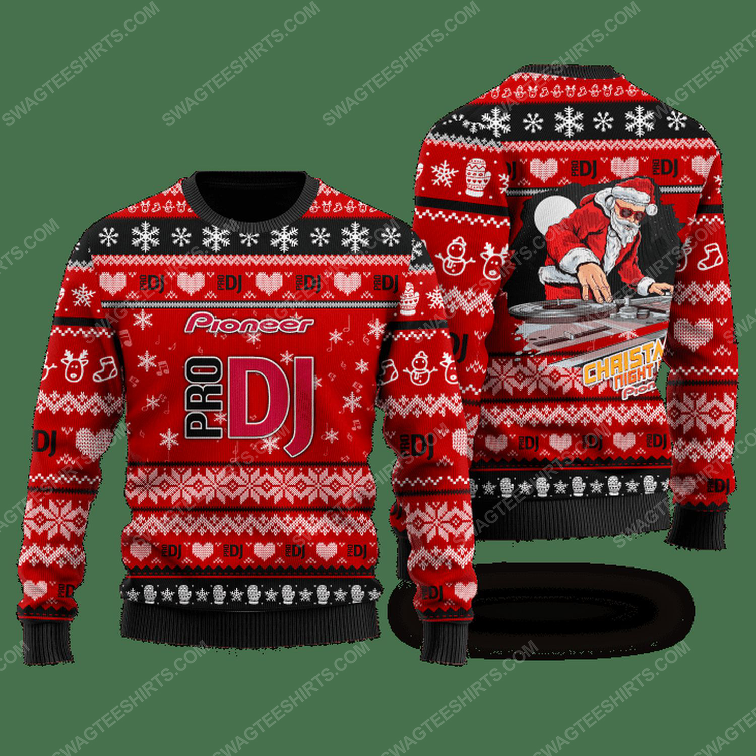 [Special Edition] Pioneer Pro Dj Santa Claus Ugly Christmas Sweater – Maria