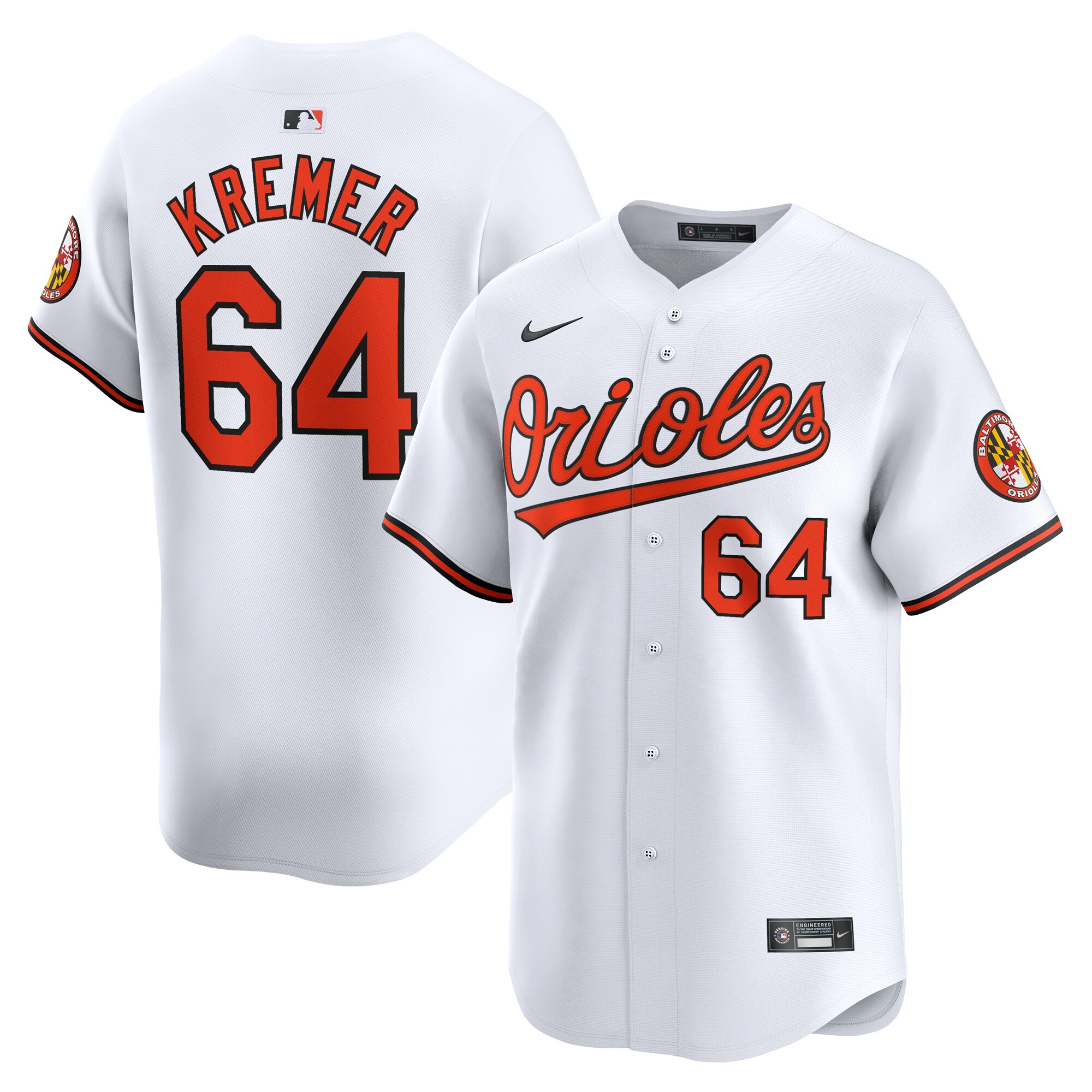 Dean Kremer Baltimore Orioles Home Limited Player Jersey – White