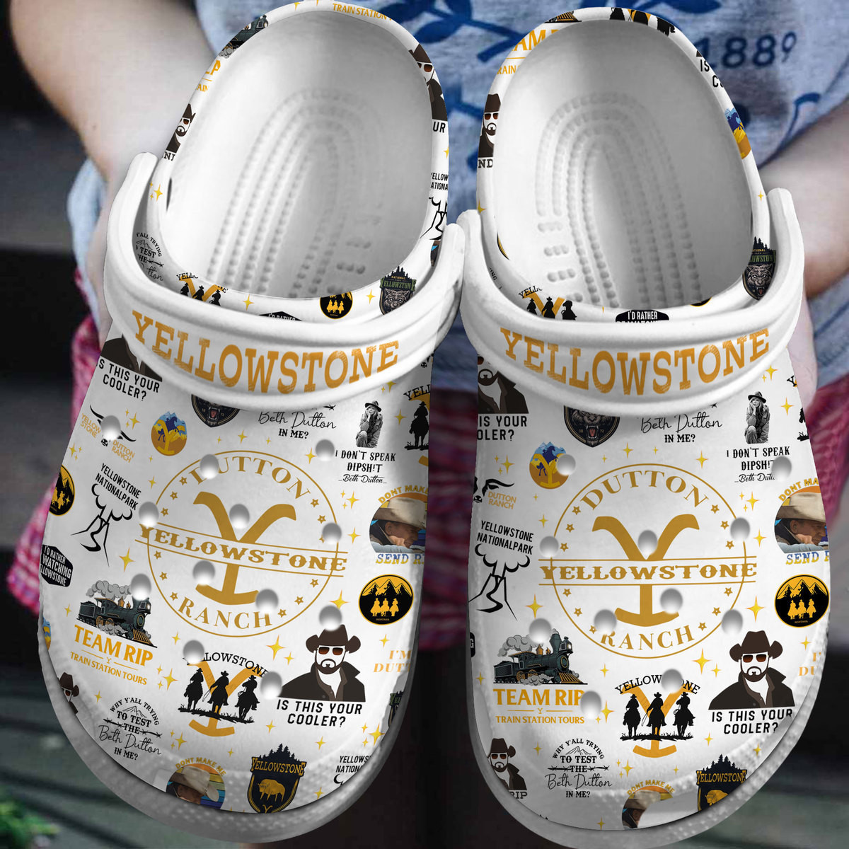 Yellowstone Tv Series Crocss Clogs For Men Women And Kid D14Lognp