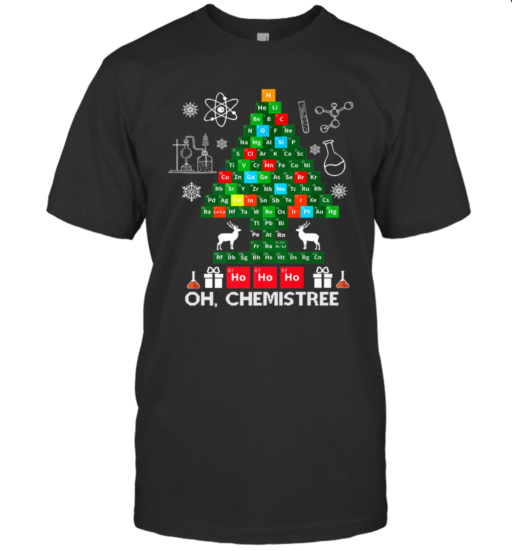 Science Christmas Oh Chemist Tree Chemistree Chemistry T-Shirt