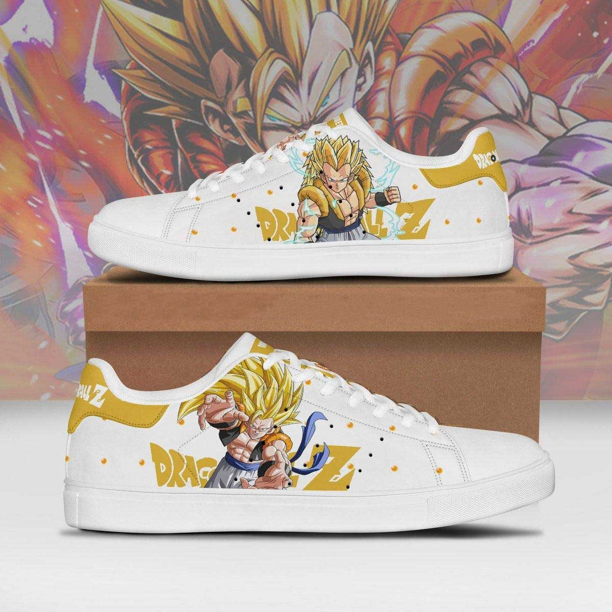 Dragon Ball Gogeta Super Saiyan Christmas Gift For Fan Low Top Leather Skate Shoes Sneakers For Man And Women