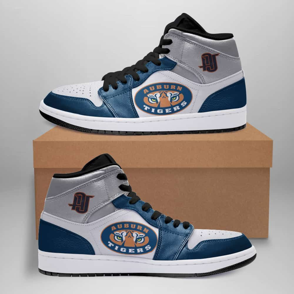 Auburn Tigers American Football Air Jordan 1 High Printing Shoes Sneaker