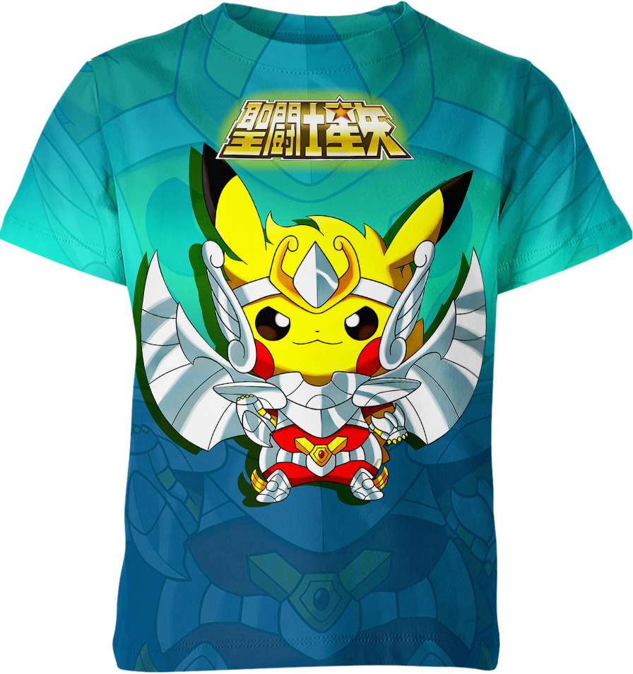 Pegasus Koga Saint Seiya X Pikachu From Pokemon Shirt - FreeClothing ...