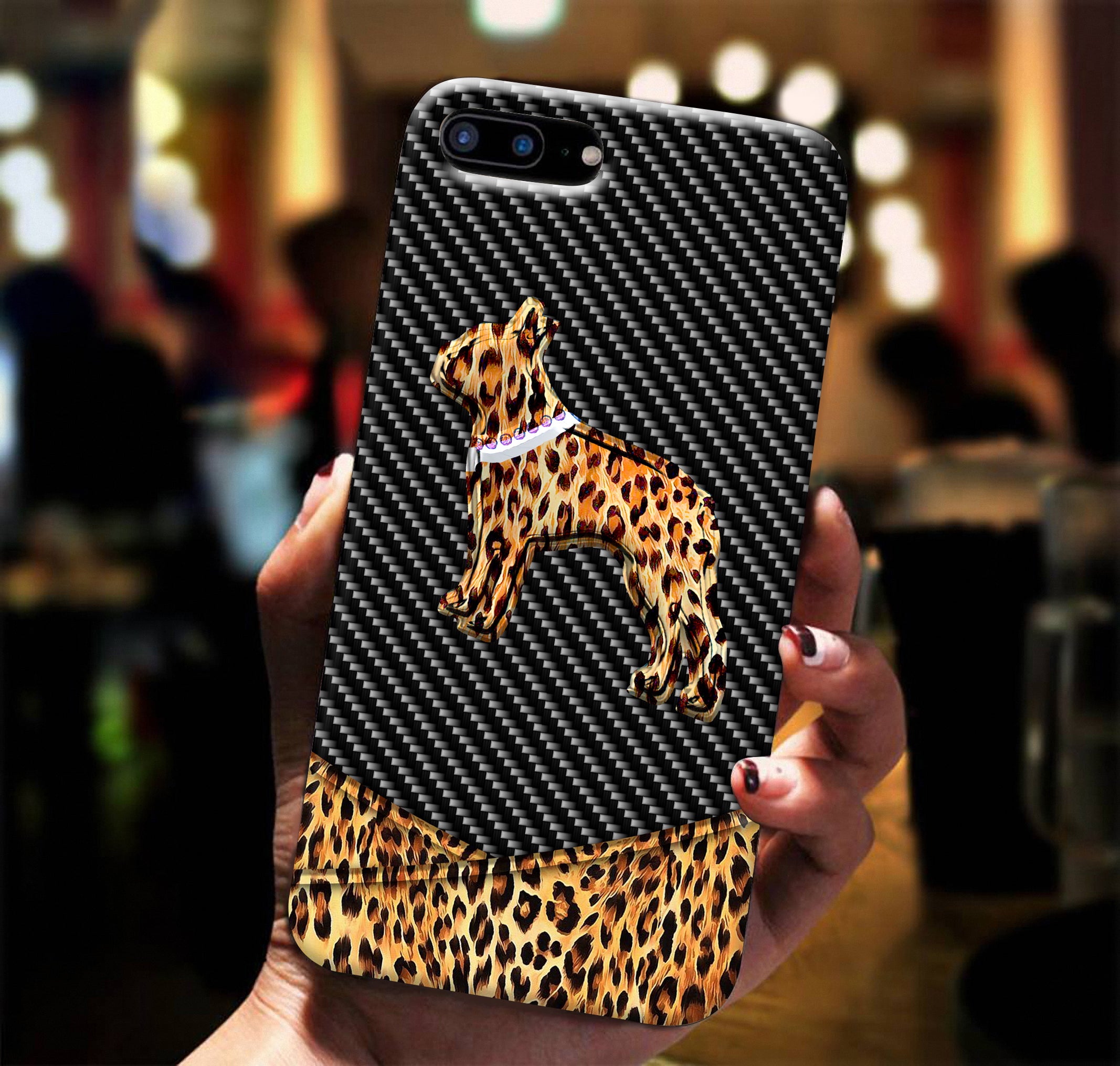 Boston Terrier Leopard Phone Case