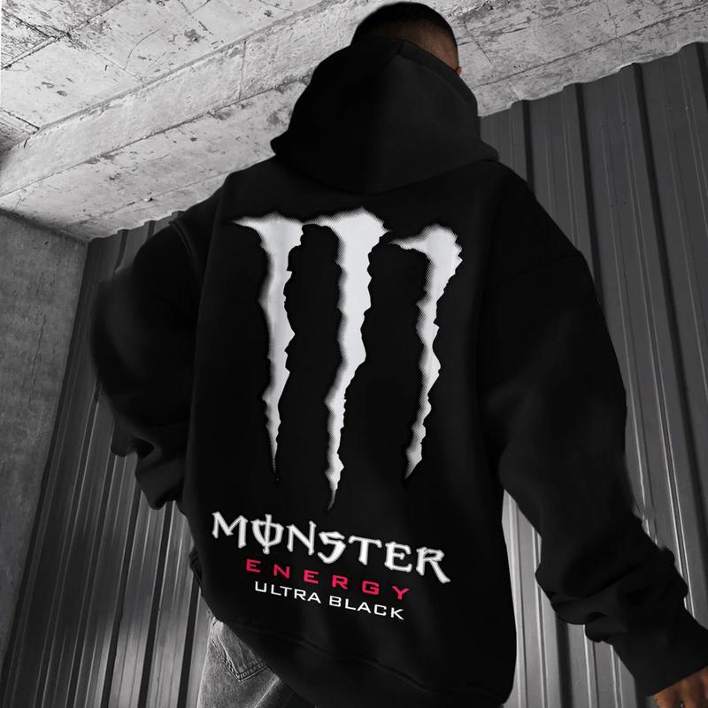 Monster Energy Ultra Black Hoodie Sweatshirt, Unisex, Menswear, Street Racing men Shirt, Car Hoodie, Motocross Gifts