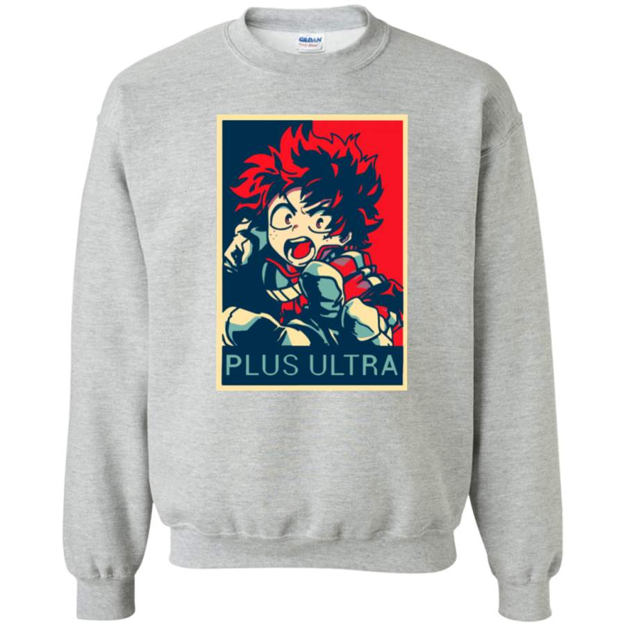 AGR My Hero Academia plus ultra Crewneck Pullover Sweatshirt