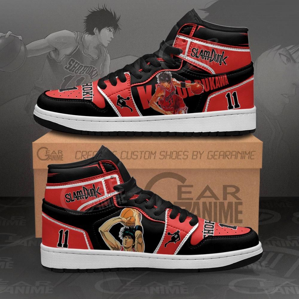 Kaede Rukawa Slam Dunk Anime Mn12 Air Jordan Shoes Sport Sneakers