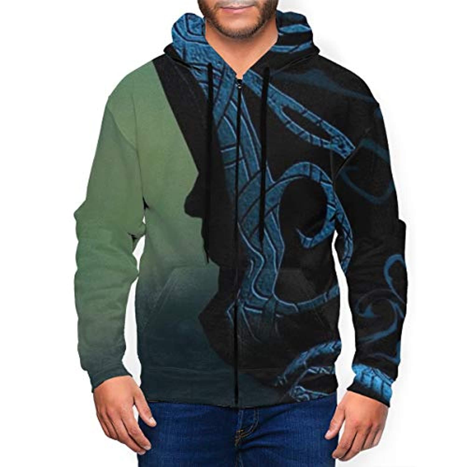 THE ELDER SCROLLS Hoodies – Skyrim Hoodie 3D Print Zip Up Drawstring Hoodie