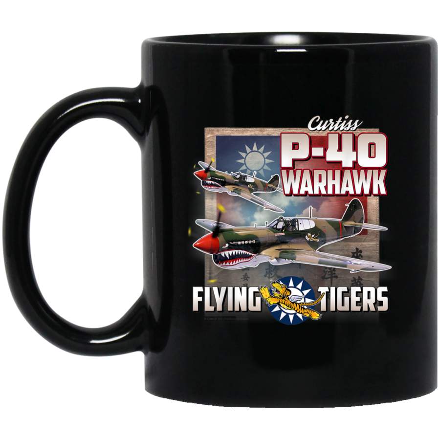 Aviation Tees P40 Warhawk Flying Tigers Mug