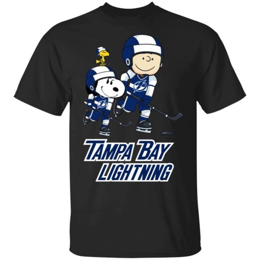 Snoopy & Peanut Tampa Bay Lightning Hockey T-Shirt