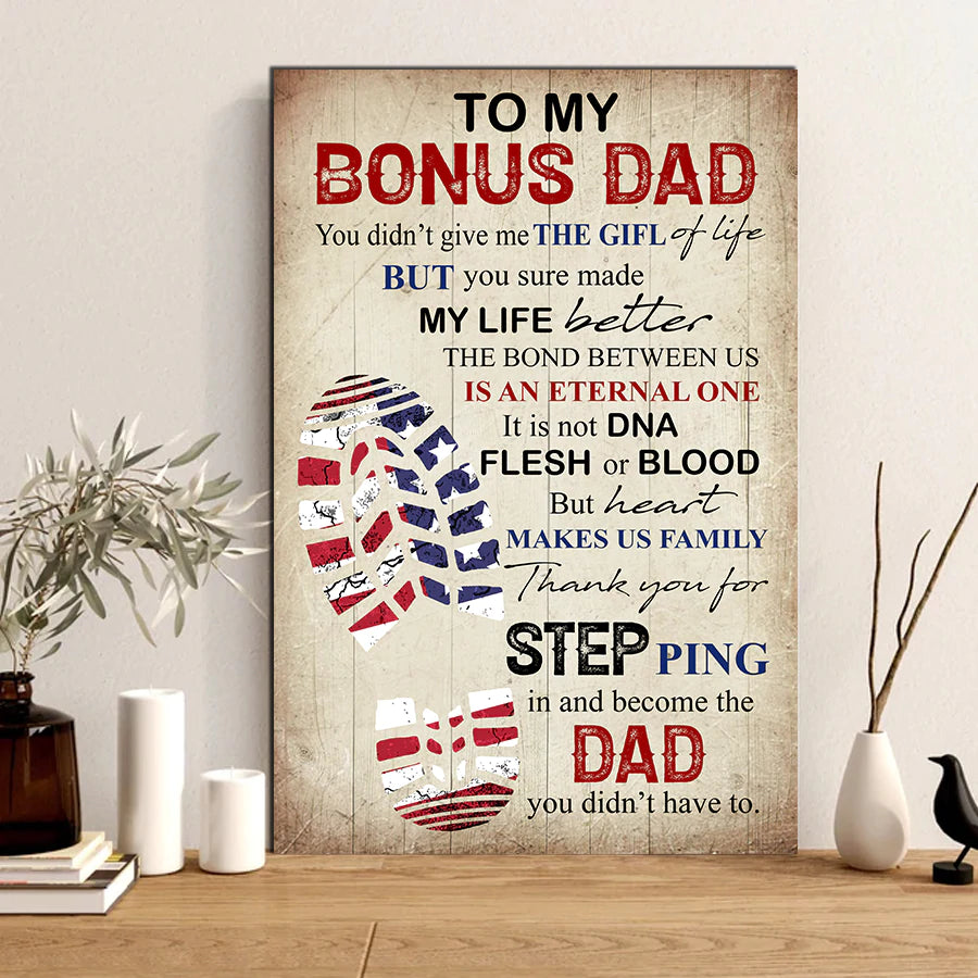 Bonus Dad Gifts For Father’S Day, Father’S Day Gift Ideas From Son, Dad Poster, Father Day Gift, Home Decor