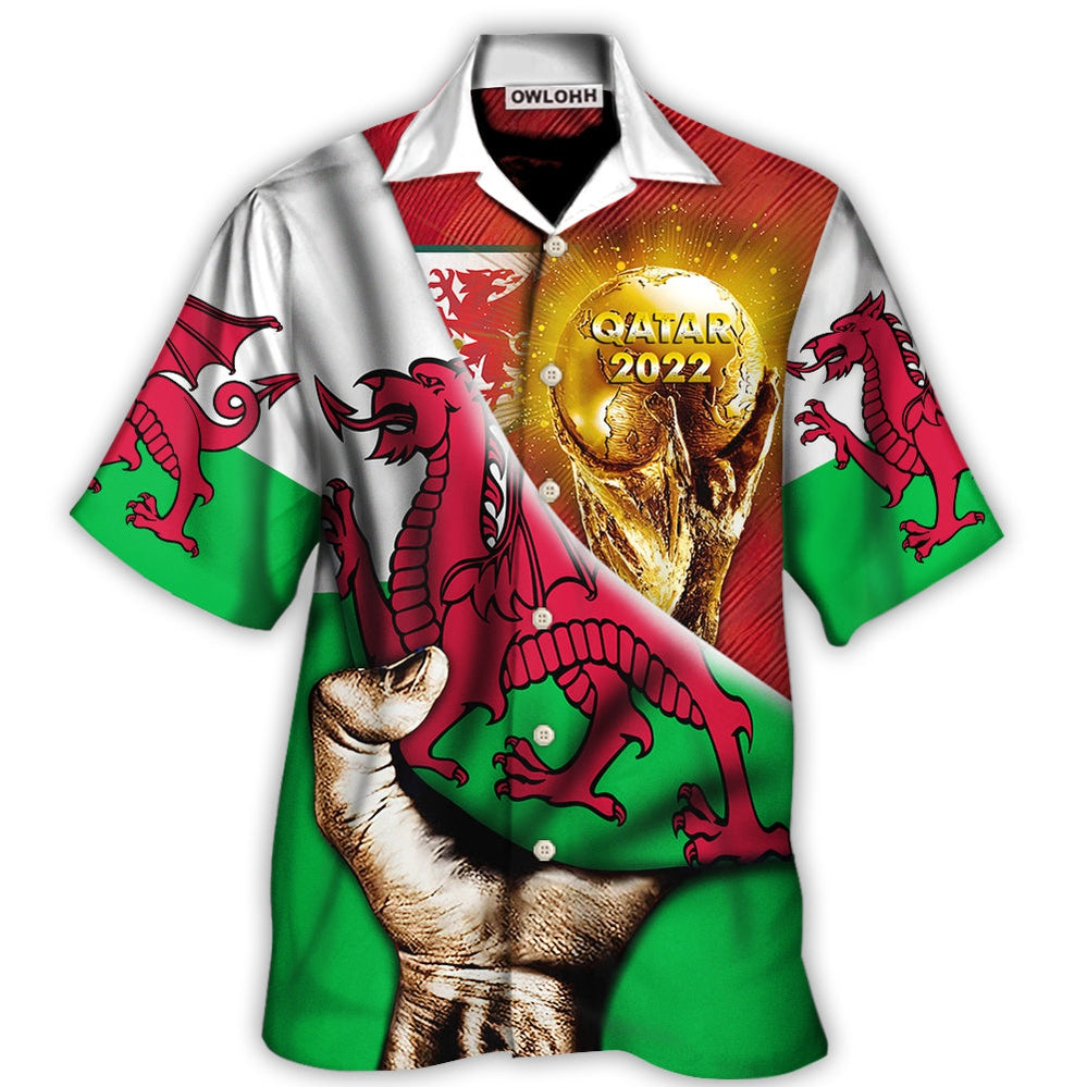 World Cup Qatar 2022 Wales Will Be The Champion Flag Vintage – Hawaiian Shirt  – Owl Ohh