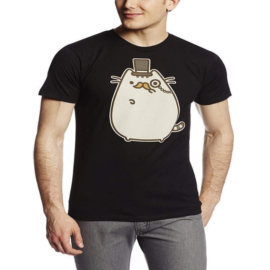 Personalized Pusheen Men’S Mustache T-Shirt Men’S Punk T-Shirt