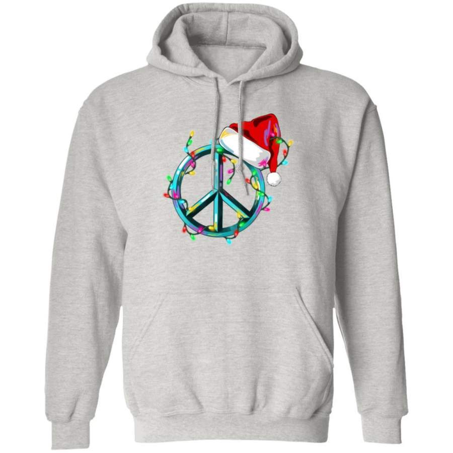 Hippie Christmas Hoodie Peace Noel