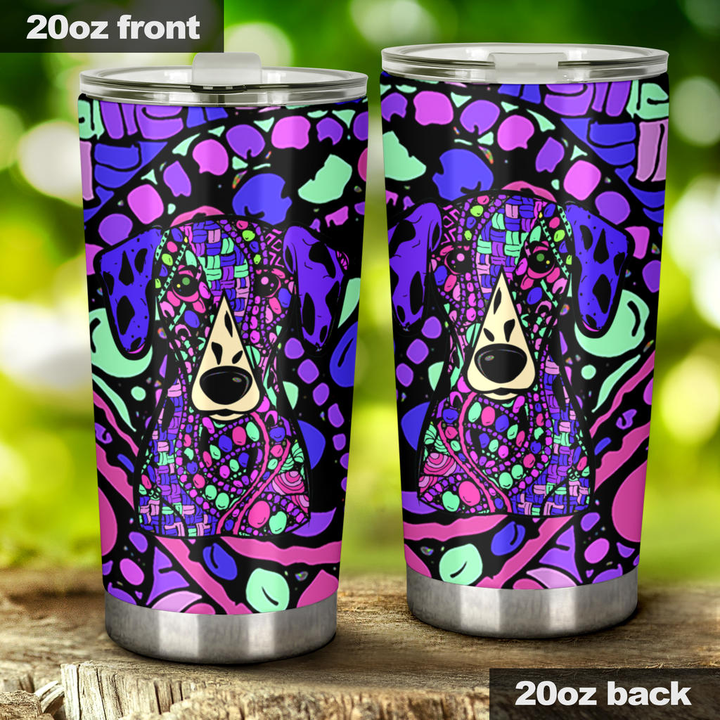 Dalmatian Design Double-Walled Vacuum Insulated Tumblers – Art By Cindy Sang – Jillnjacks Exclusive