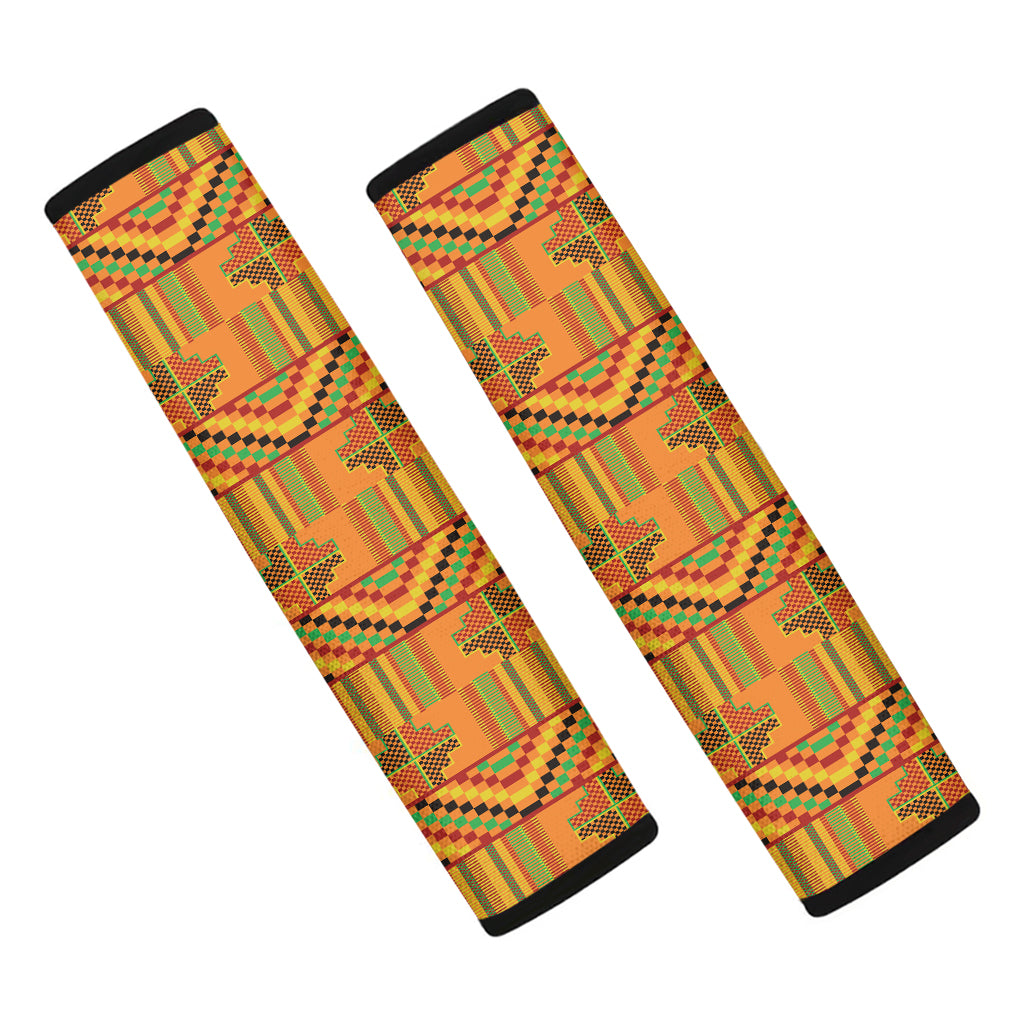 Bonwire Kente Pattern Print Car Seat Belt Covers