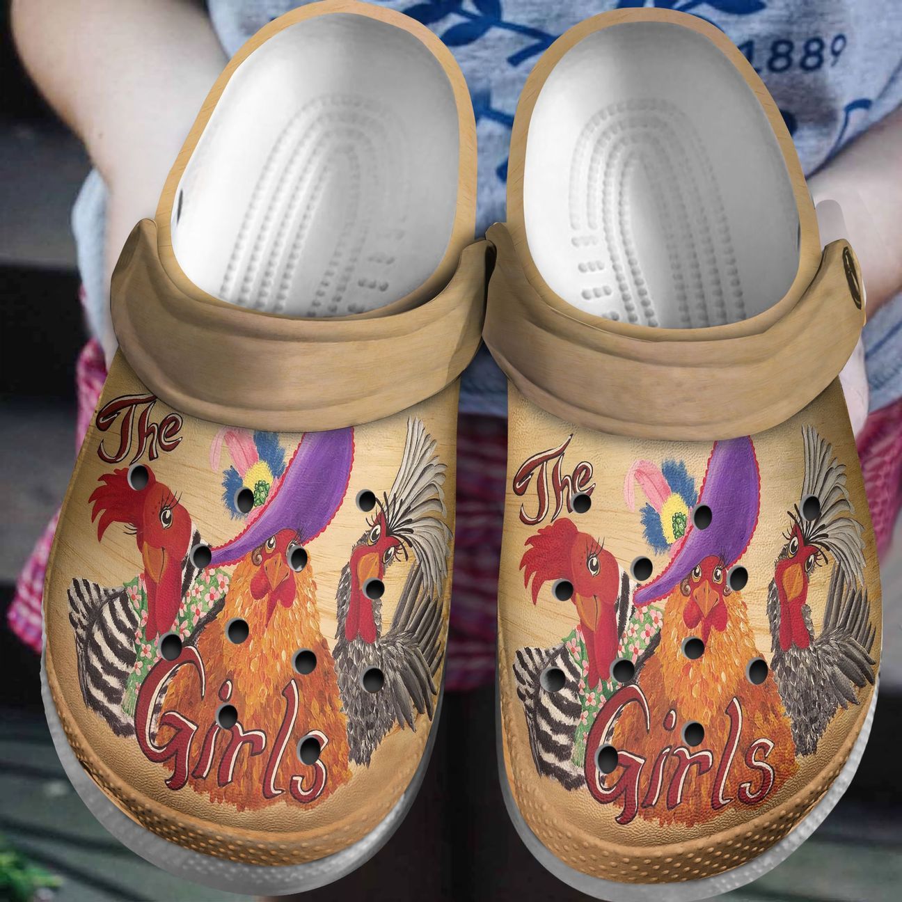 Chicken Personalized Clog, Custom Name, Text, Color, Number Fashion Style For Women, Men, Kid, Print 3D The Girls