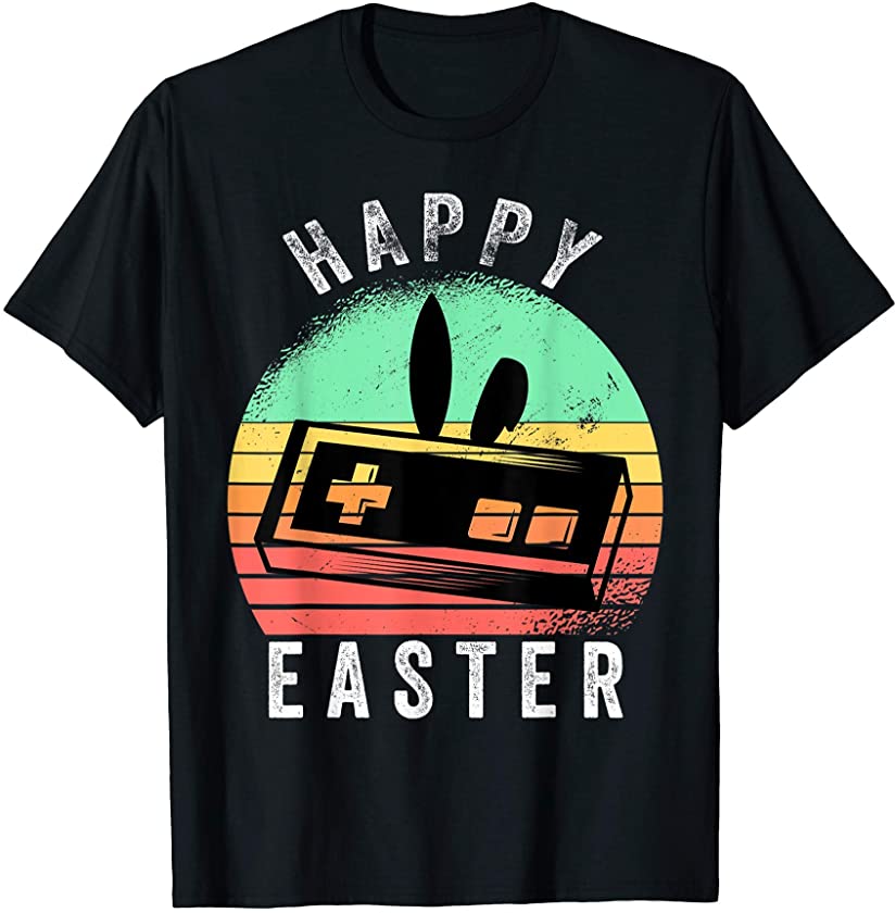 Video Game Easter Bunny Gaming Controller Gamer Boys T-Shirt