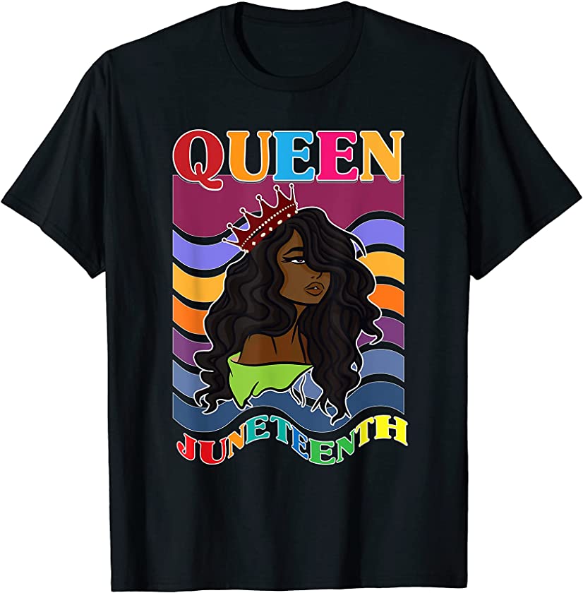 Queen Juneteenth Melanin African American Afro Queen T-Shirt