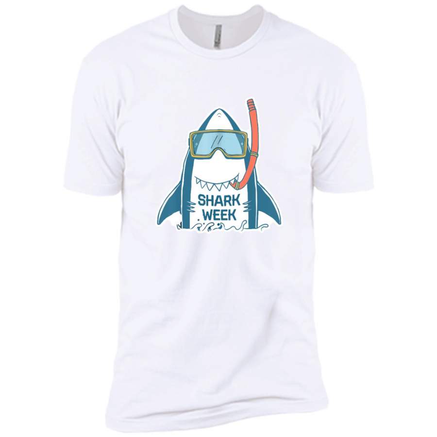 Week of The Shark New 2018 Novelty Graphic – Canvas Unisex USA Shirt