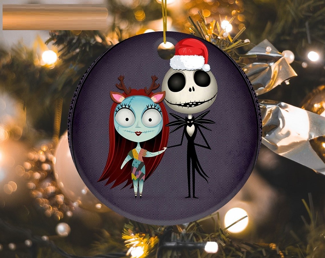 The Nightmare Before Christmas Ornament Ceramic Christmas Ball Ornament Decorations