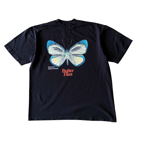 Blue Butterfly T shirt Outfit