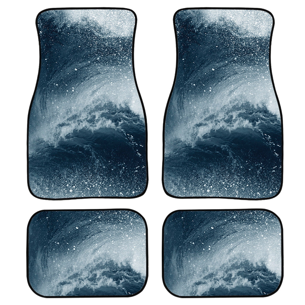 Ocean Wave Print Front And Back Car Floor Mats, Front Car Mat