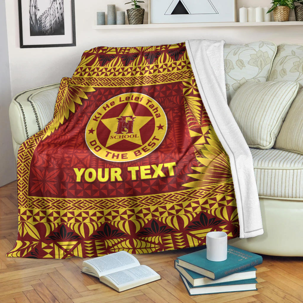 (Custom Personalised) Tonga Niuafo’Ou High School Premium Blanket Simplified Version Lt8