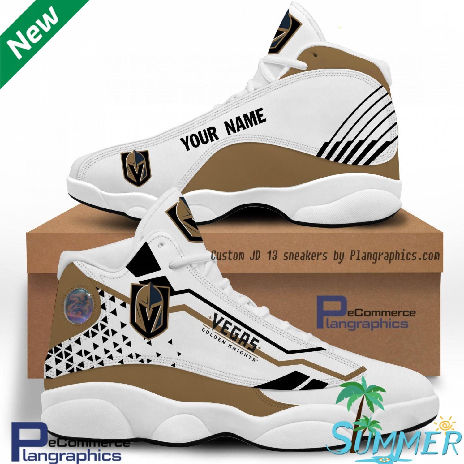 custom vegas golden knights jd13 sneakers sneakers air jordan 13 sneaker jd13 sneakers personalized shoes design