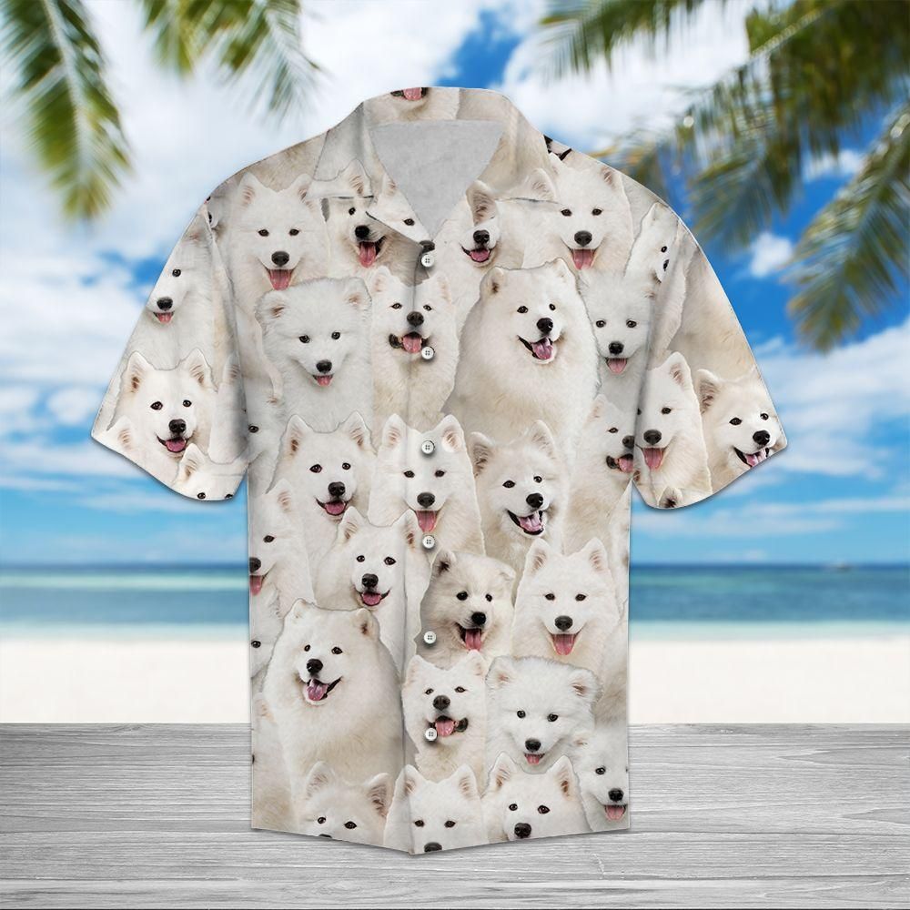 Samoyed Aloha Hawaii Shirt Colorful Short Sleeve Summer Beach Casual For Men And Women Ha73557